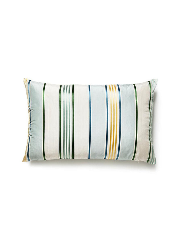 Scalamandre Charlotte Stripe 14 X 22 - Celadon Decorative Pillow