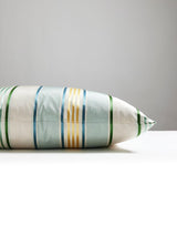 Scalamandre Charlotte Stripe 22 X 22 - Celadon Decorative Pillow