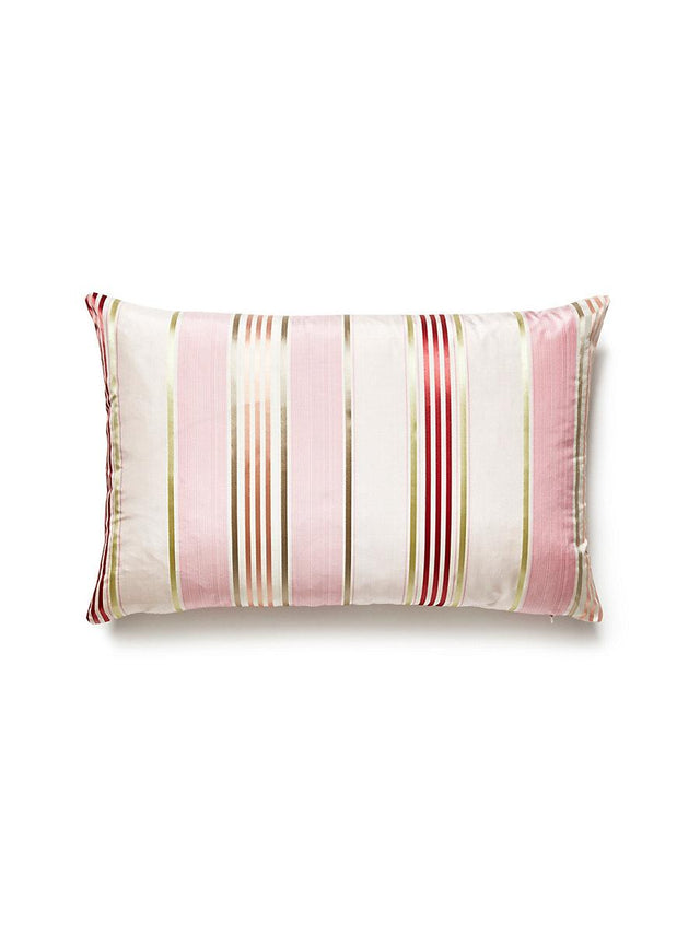 Scalamandre Charlotte Stripe 14 X 22 - Blush Decorative Pillow