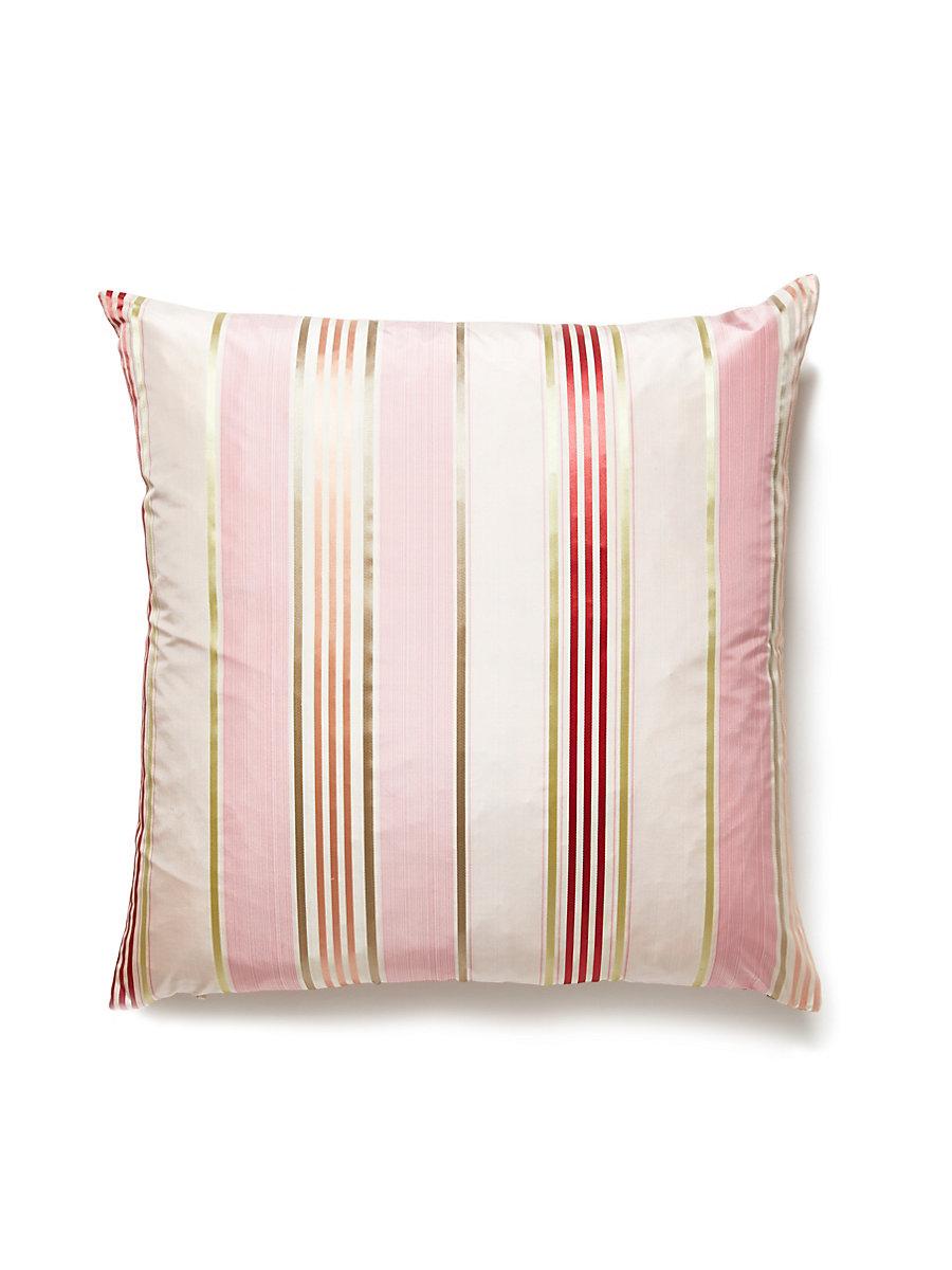 Scalamandre Charlotte Stripe 22 X 22 - Blush Decorative Pillow