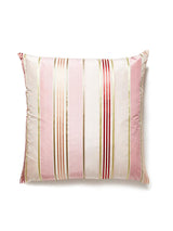 Scalamandre Charlotte Stripe 22 X 22 - Blush Decorative Pillow