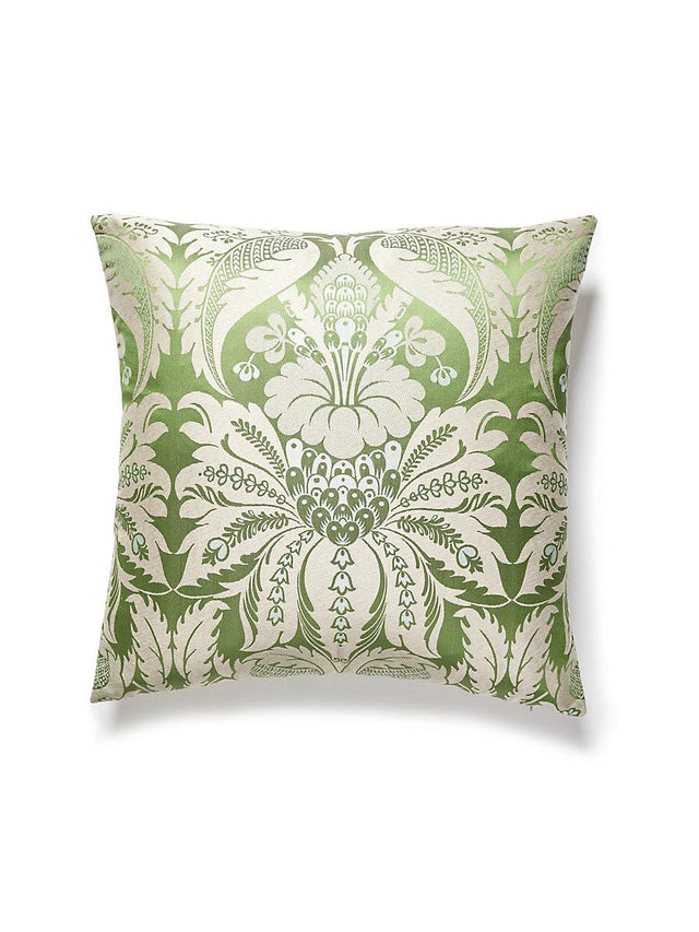 Scalamandre Estate Damask 22 X 22 - Palm Decorative Pillow