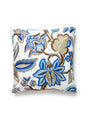 Scalamandre Hillside Crewel 22 X 22 - Blue Wood Decorative Pillow