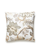 Scalamandre Hillside Crewel 22 X 22 - Ivory Decorative Pillow
