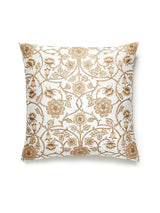 Scalamandre Ornamental Gate 22 X 22 - Travertine Decorative Pillow