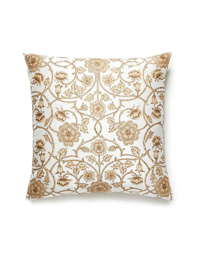 Scalamandre Ornamental Gate 22 X 22 - Travertine Decorative Pillow