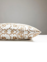 Scalamandre Ornamental Gate 22 X 22 - Travertine Decorative Pillow
