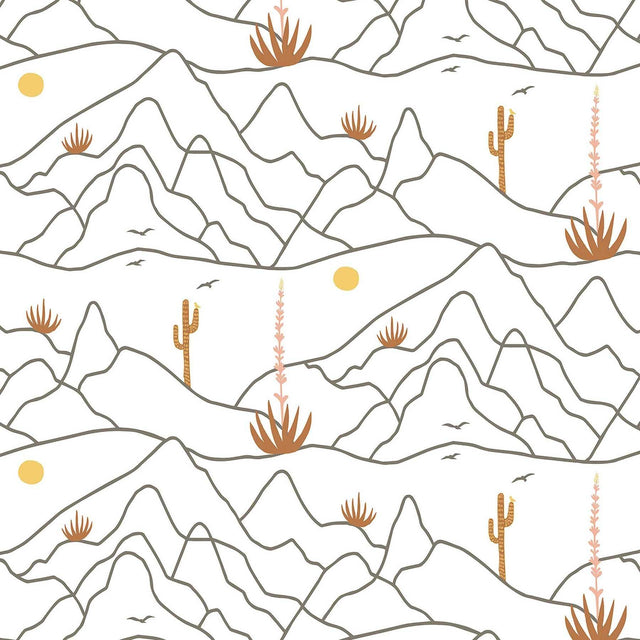 Elana Gabrielle DESERT AFTERNOON PAPAYA Wallpaper