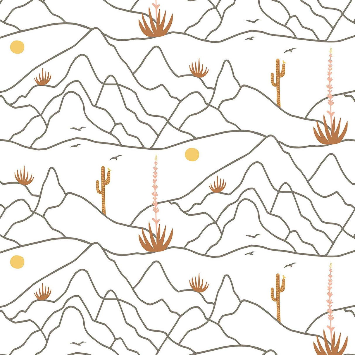 Elana Gabrielle DESERT AFTERNOON PAPAYA Wallpaper