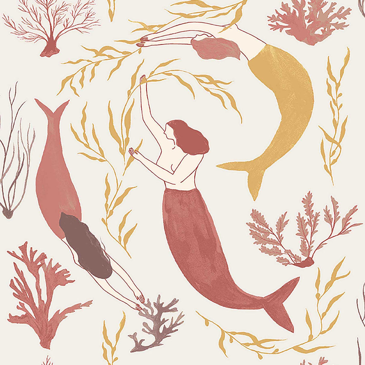 Elana Gabrielle MUSES PAPAYA Wallpaper