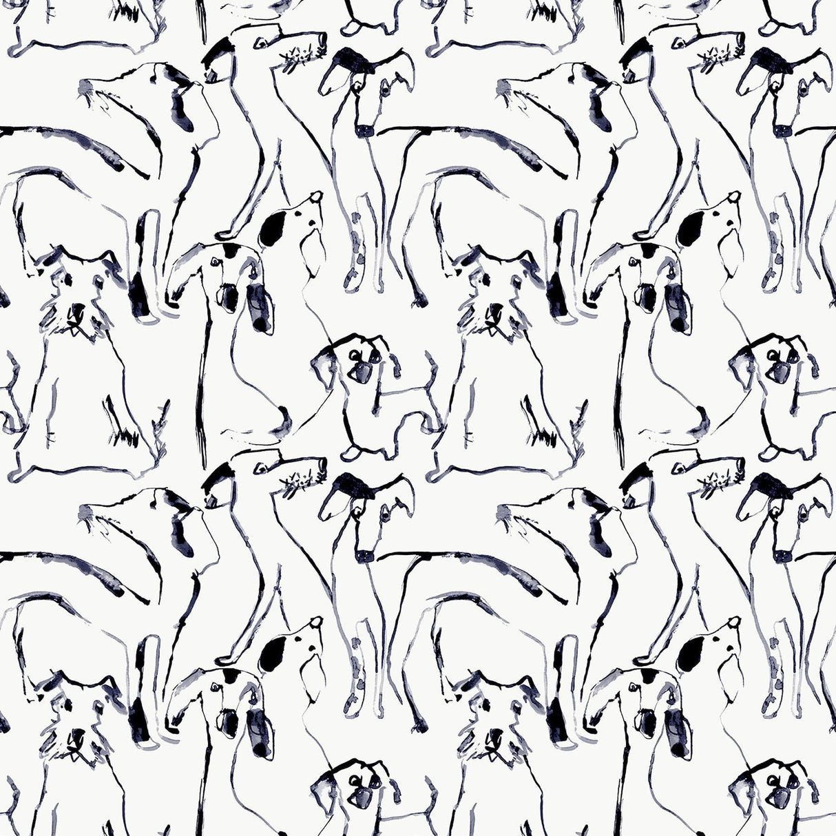 Surface Style DOG DOODLE INK Wallpaper