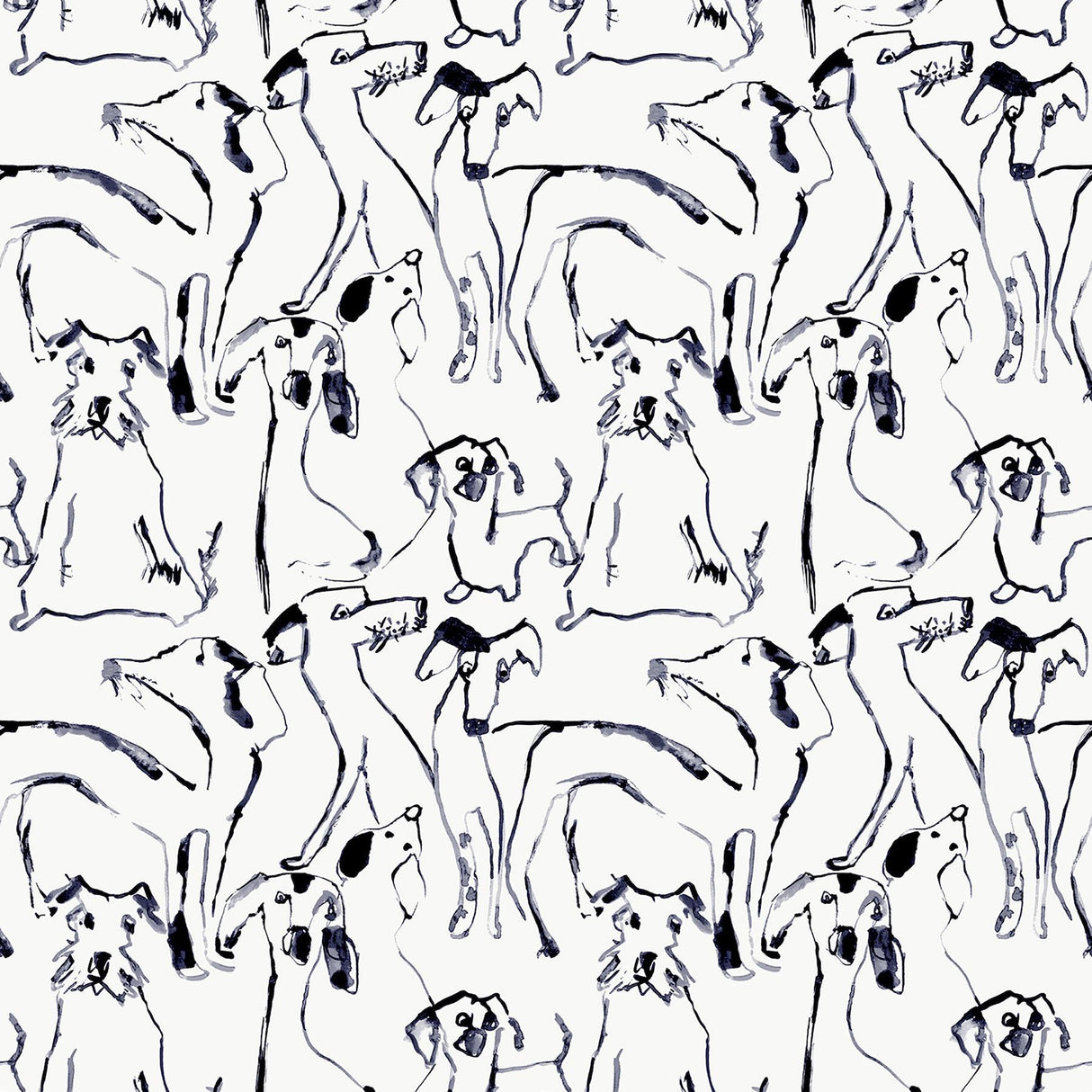 Surface Style DOG DOODLE INK Wallpaper