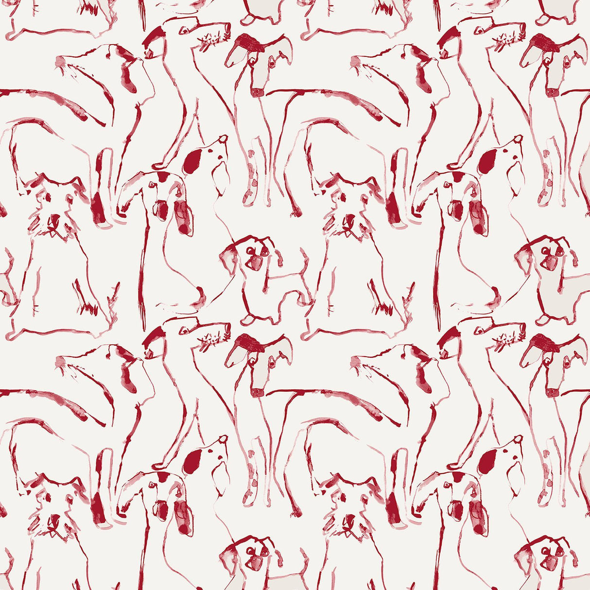 Surface Style DOG DOODLE LIPSTICK Wallpaper