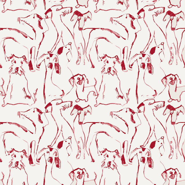 Surface Style DOG DOODLE LIPSTICK Wallpaper