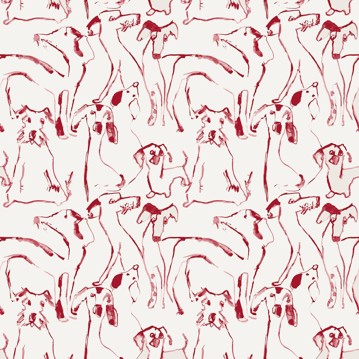 Surface Style DOG DOODLE LIPSTICK Wallpaper