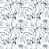 Surface Style Dog Doodle Navy Wallpaper