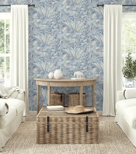 Tommy Bahama BAHAMIAN BREEZE AZURE Wallpaper