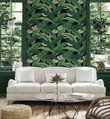 Tommy Bahama SWAYING PALMS COAL Wallpaper