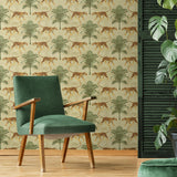 Tommy Bahama TIGER AND TREE HEMP Wallpaper