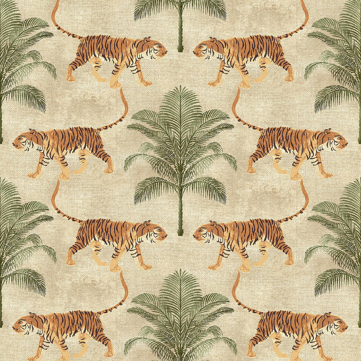 Tommy Bahama TIGER AND TREE HEMP Wallpaper