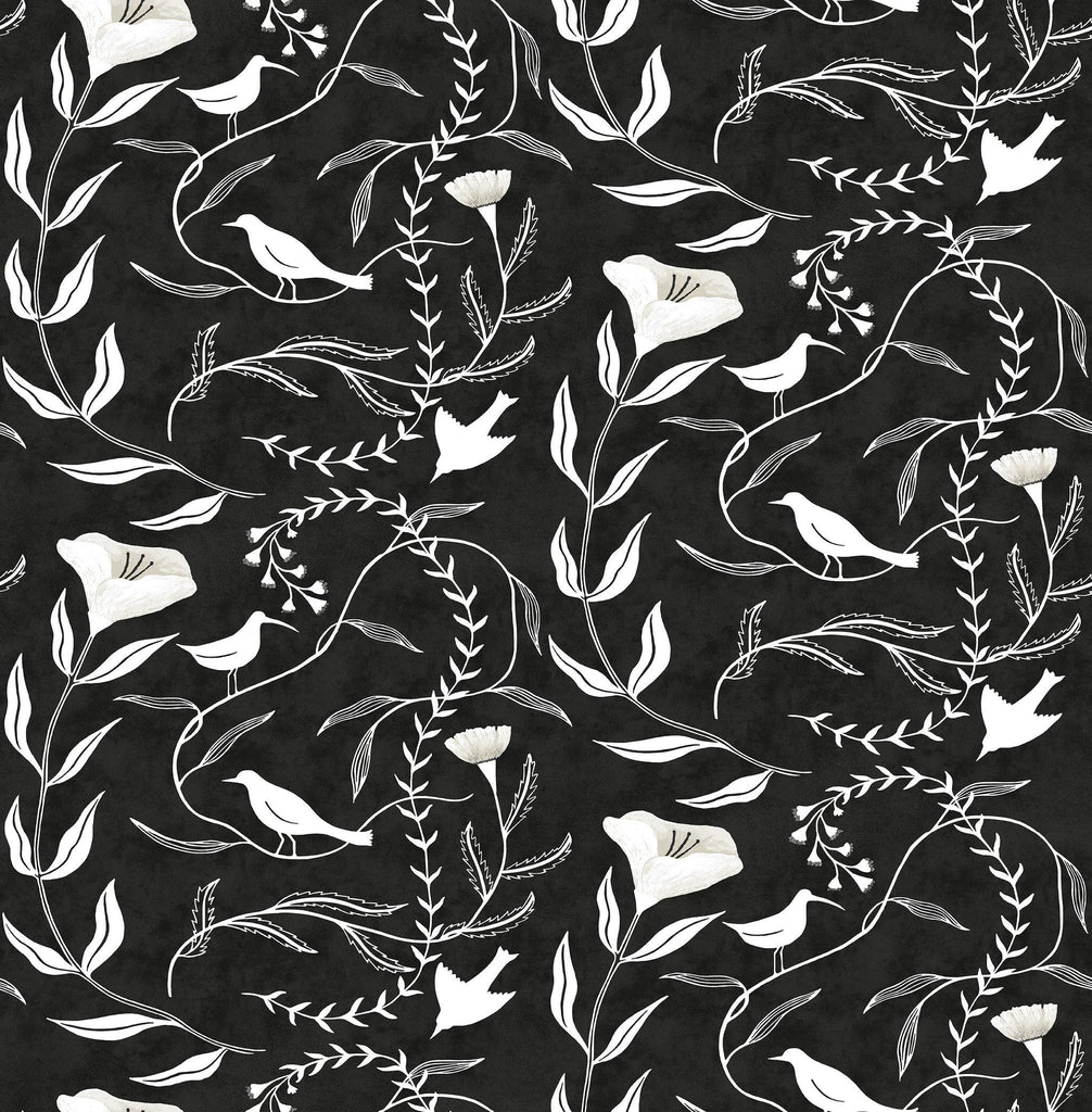 Elana Gabrielle BIRDSONG COAL Wallpaper