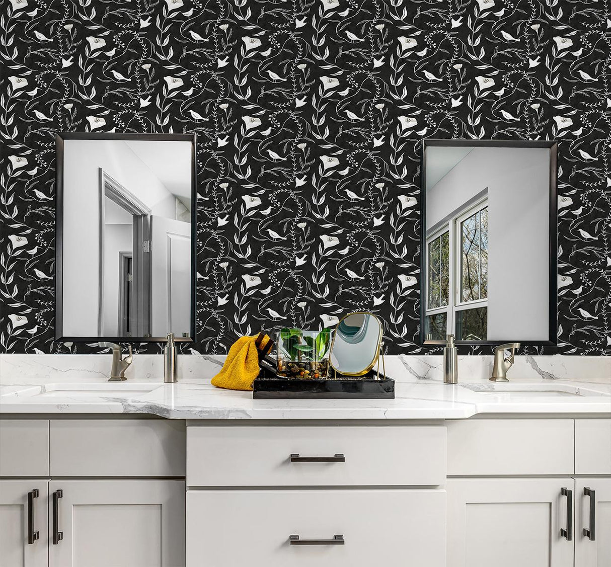 Elana Gabrielle BIRDSONG COAL Wallpaper