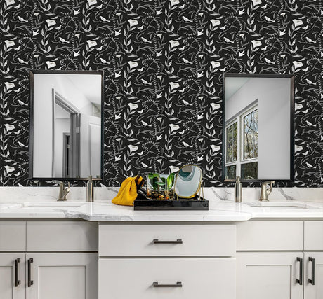 Elana Gabrielle BIRDSONG COAL Wallpaper