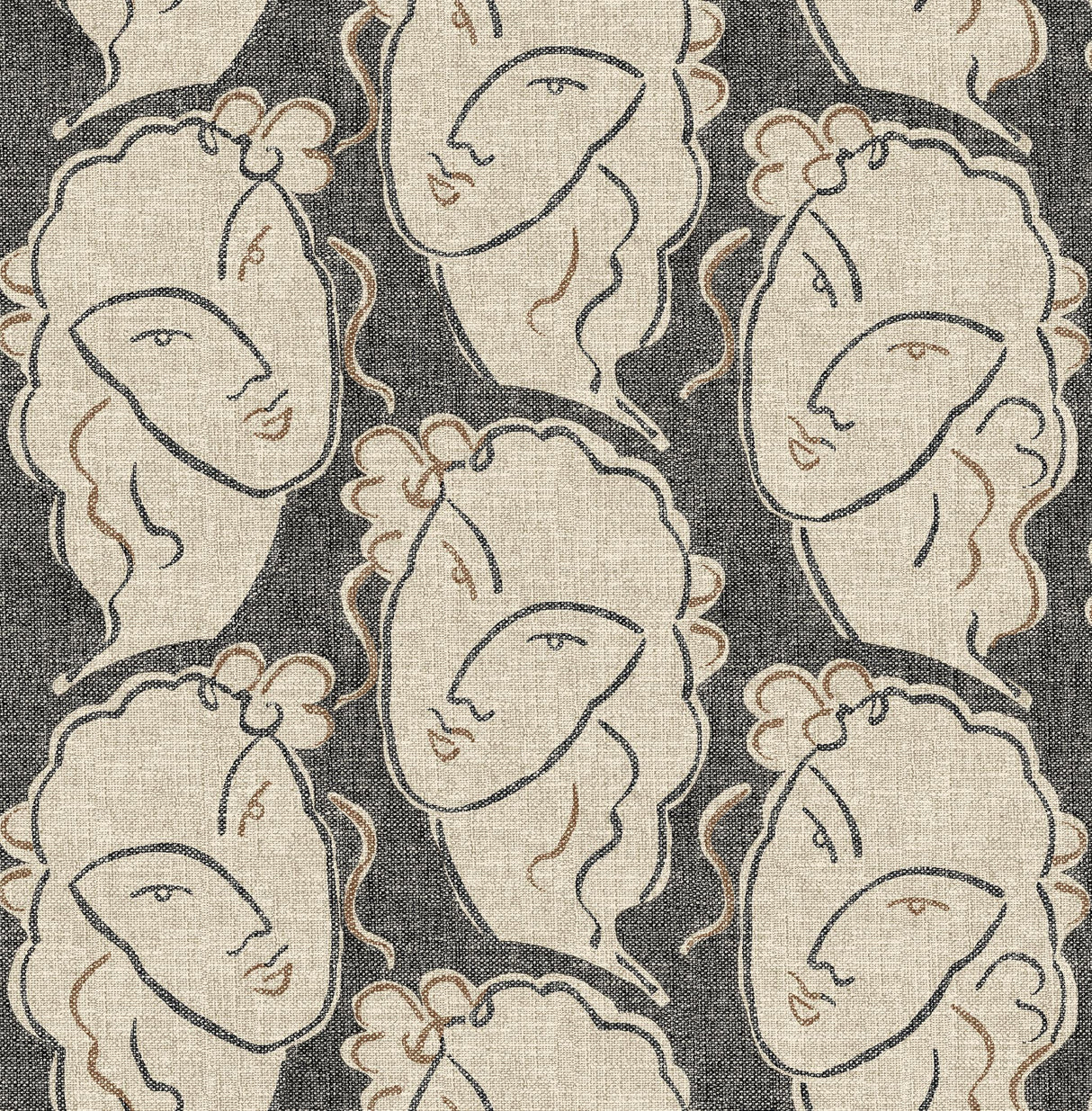 Surface Style BEAU VISAGE GRAPHITE Wallpaper