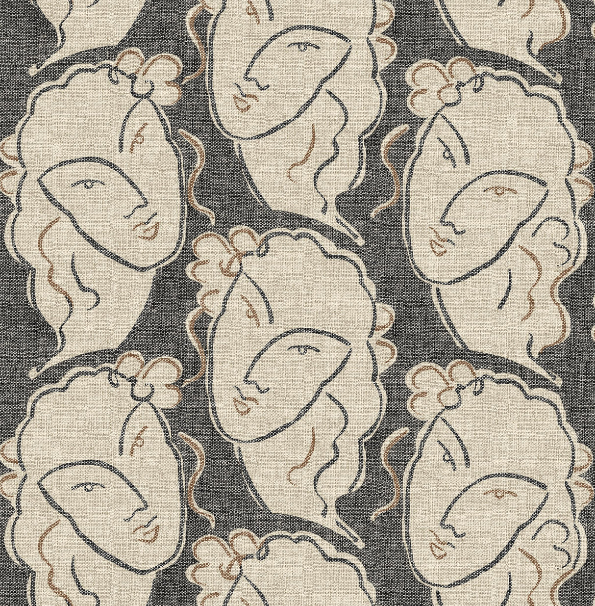 Surface Style BEAU VISAGE GRAPHITE Wallpaper