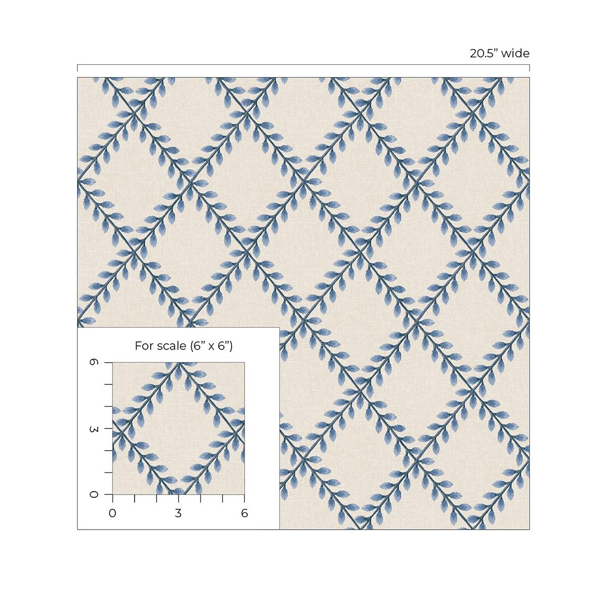 Surface Style CLOVER LANE PORCELAIN BLUE Wallpaper