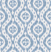 Surface Style Ikat Tracery Chambray Wallpaper