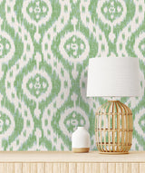 Surface Style IKAT TRACERY MATCHA Wallpaper