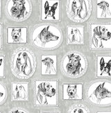 Surface Style PUP PORTRAITS SILVER Wallpaper