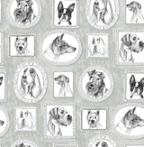 Surface Style PUP PORTRAITS SILVER Wallpaper