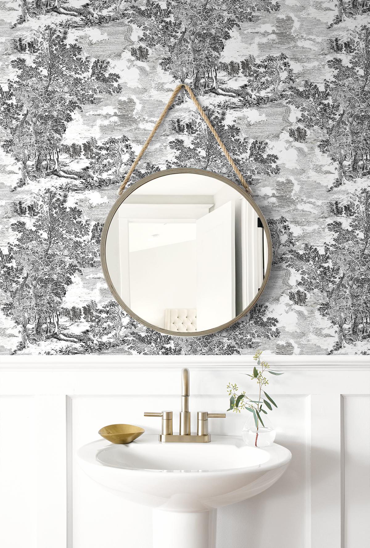 Surface Style SERENE SCENES CHARCOAL Wallpaper