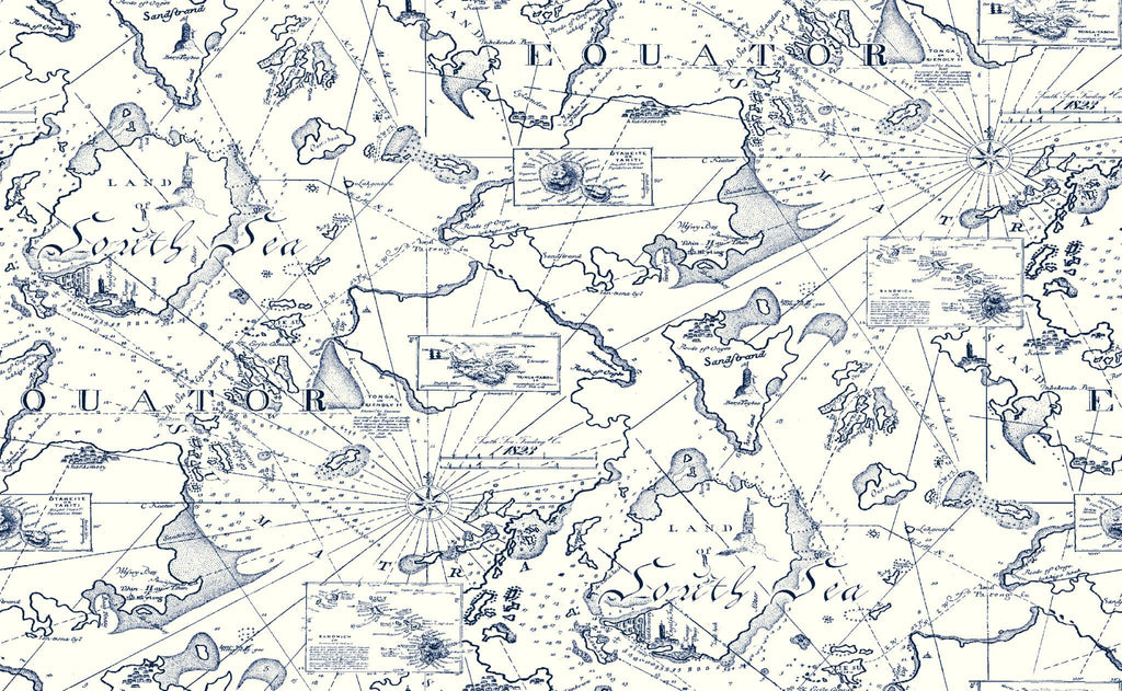 Tommy Bahama CHARTED COURSE HORIZON Wallpaper