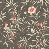 Surface Style Bamboo Garden Cinder Wallpaper