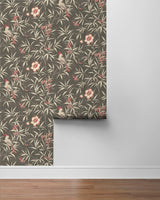 Surface Style Bamboo Garden Cinder Wallpaper