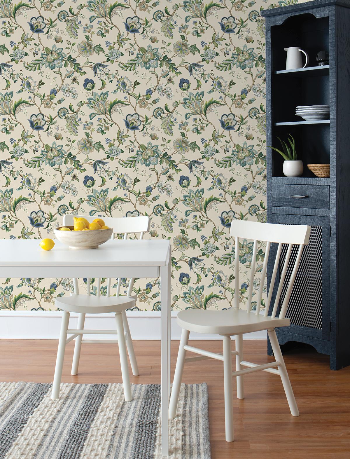 Surface Style Brissac Blue Bonnet Wallpaper