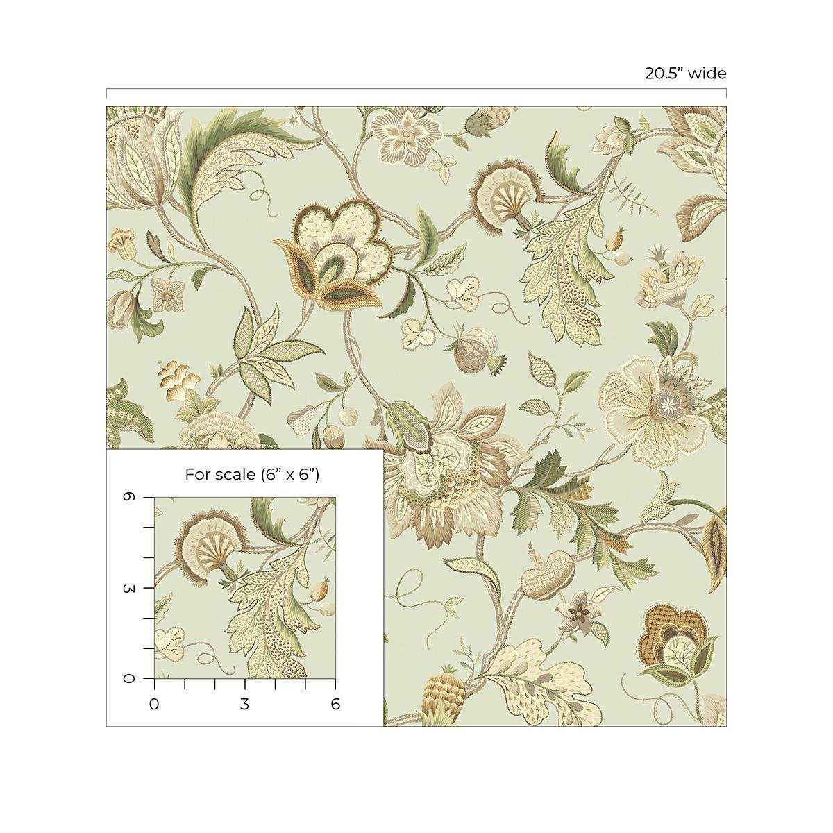 Surface Style Brissac Seafoam Wallpaper