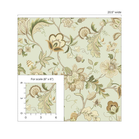 Surface Style Brissac Seafoam Wallpaper