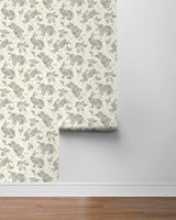 Surface Style Bunny Hop Pewter Wallpaper
