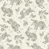 Surface Style Bunny Hop Pewter Wallpaper