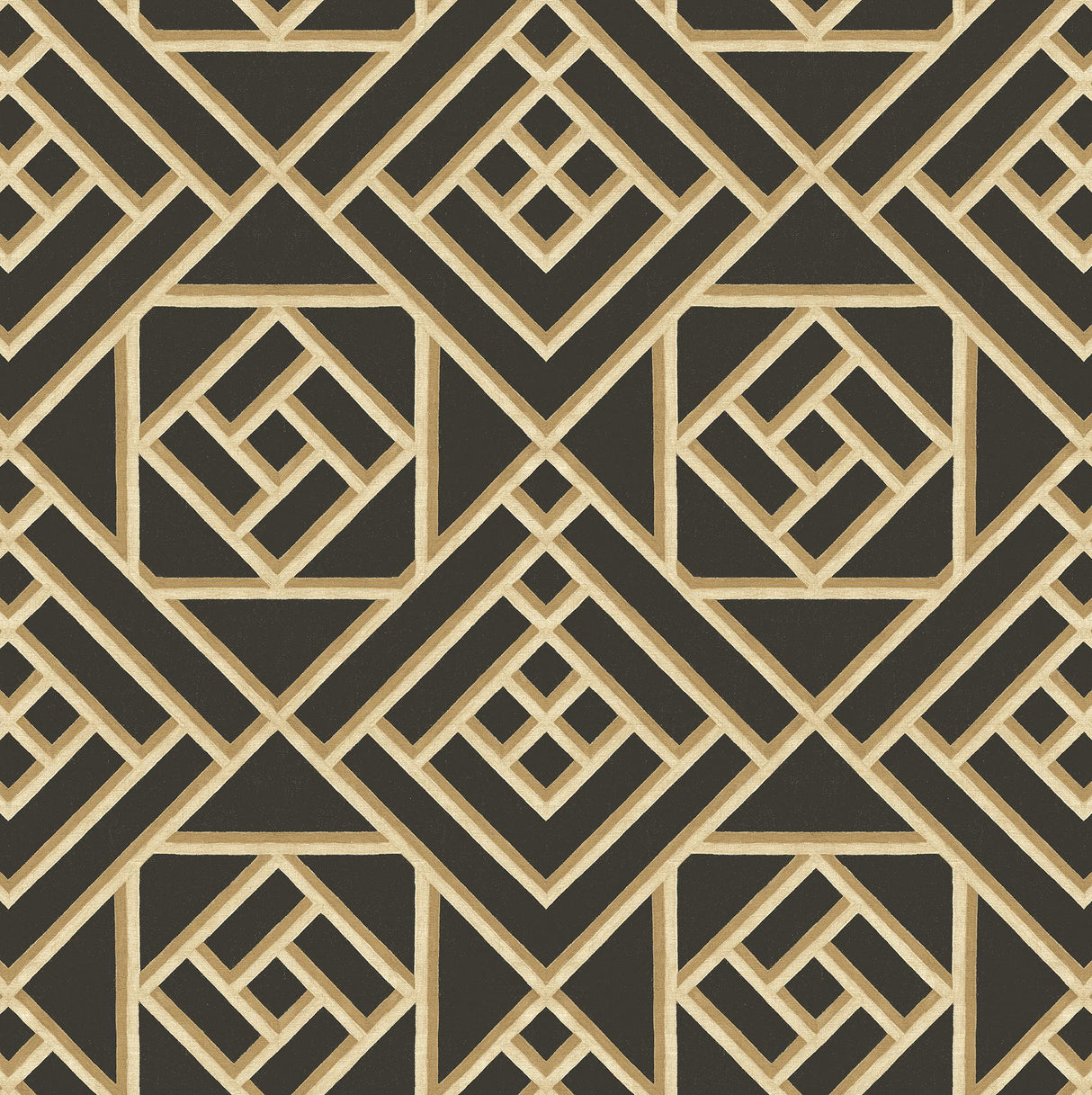 Surface Style Latticework Noir Wallpaper