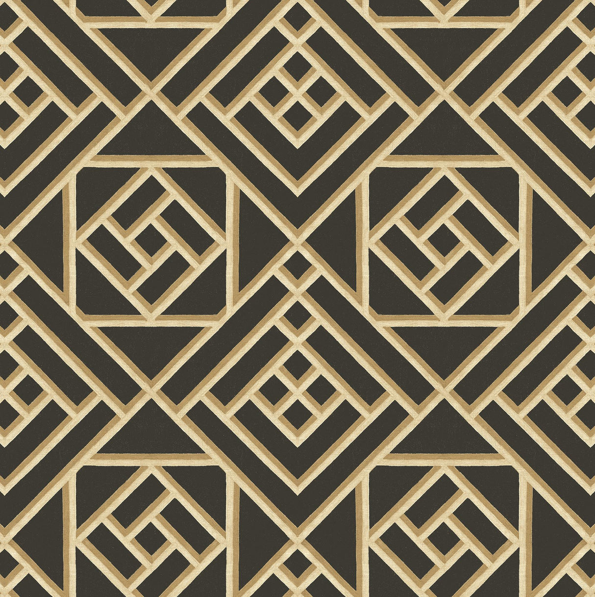 Surface Style Latticework Noir Wallpaper