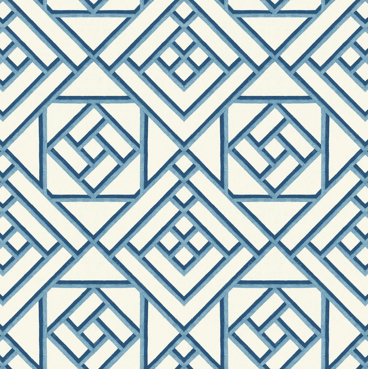 Surface Style Latticework Wedgewood Blue Wallpaper