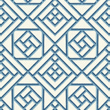 Surface Style Latticework Wedgewood Blue Wallpaper
