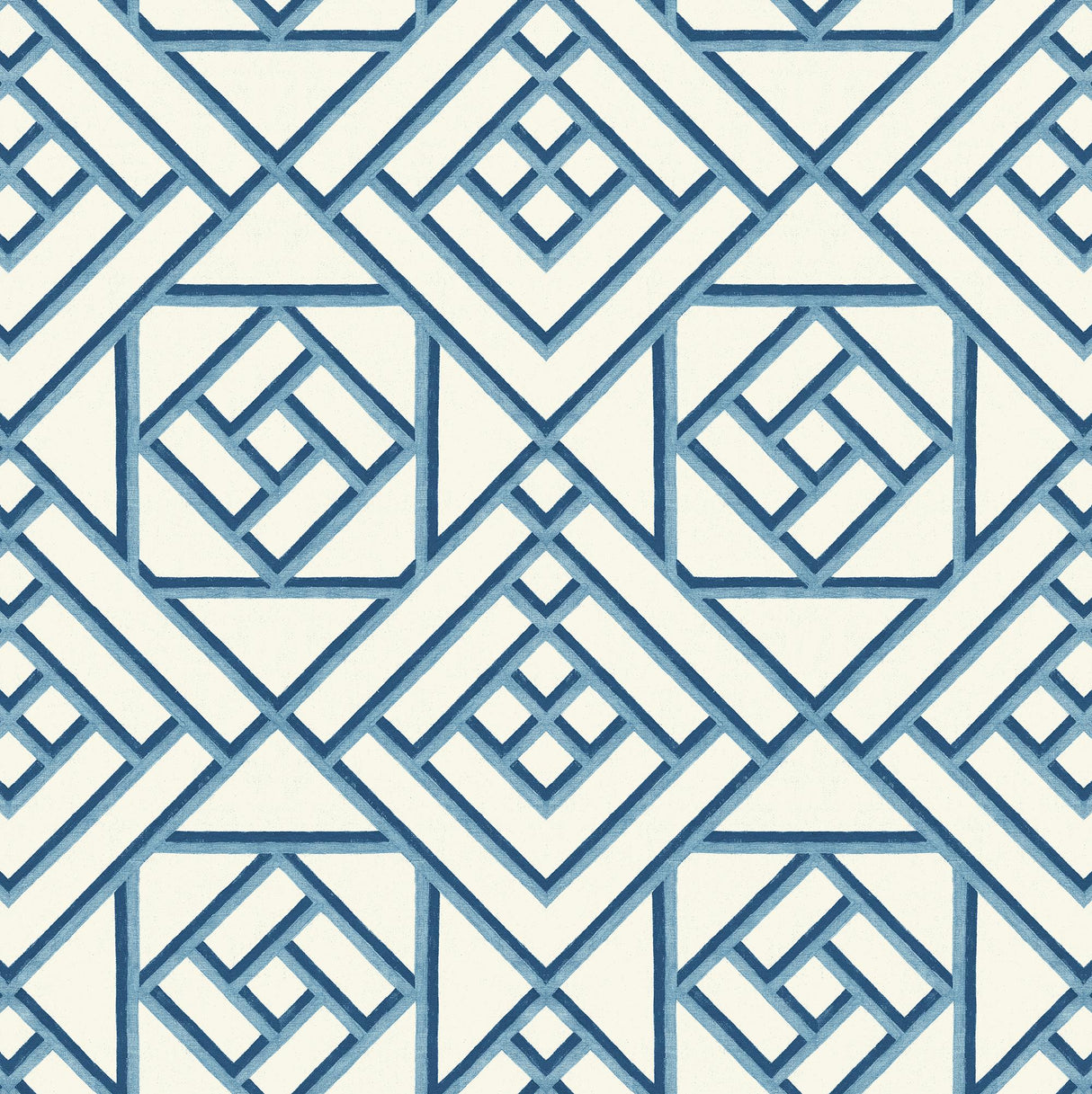 Surface Style Latticework Wedgewood Blue Wallpaper