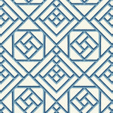 Surface Style Latticework Wedgewood Blue Wallpaper