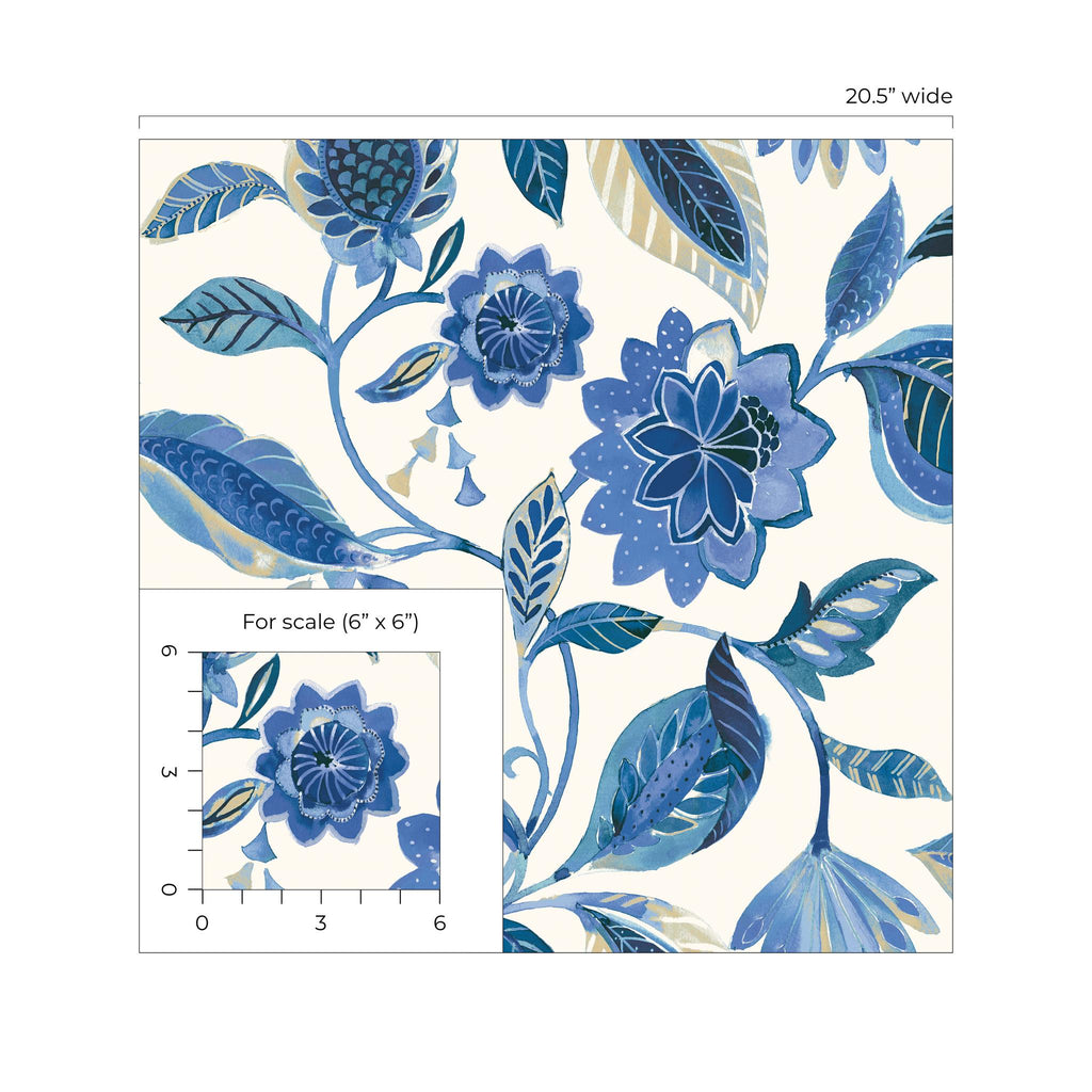 Surface Style Light of Day Larkspur Wallpaper